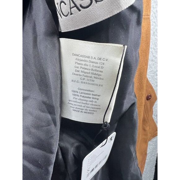 Free People Dancassab Maria Jacket Size Small Brown Suede Leather $880 - Picture 11 of 11